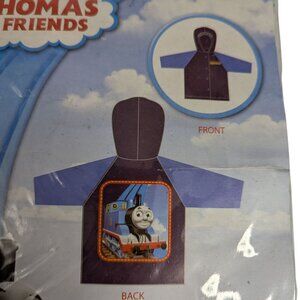 Thomas & Friends Kids Rain Slicker Vinyl Hooded Jacket Size Small (2–3 Years)